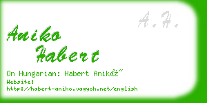 aniko habert business card